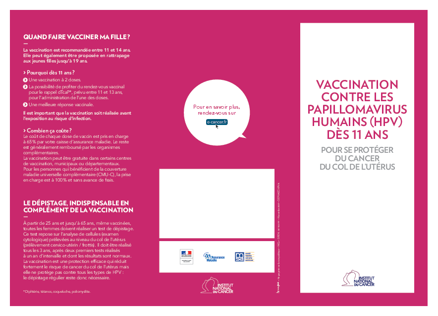 quand se faire vacciner contre le papillomavirus)