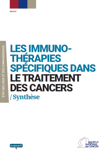 Les immunothérapies spécifiques dans le traitement des cancers - Synthèse