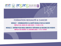 Formation sexualité & cancer : les modules 1 et 2 sont disponibles en replay !